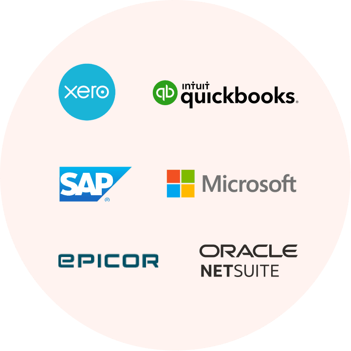 Integrated with Major Accounting Softwares